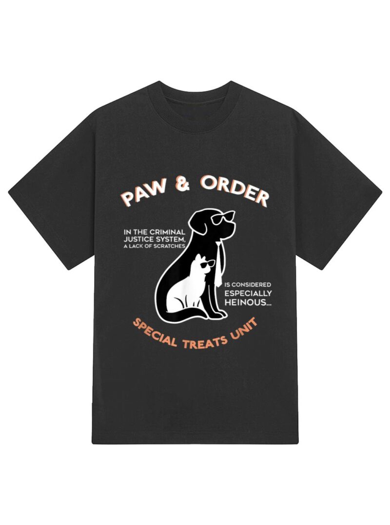 Paw and Order Special Treats Unit Training Dog And Cat T-Shirt - Image 2