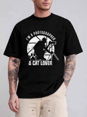 Photography I M A Photographer Cat Lover Photograph T-Shirt