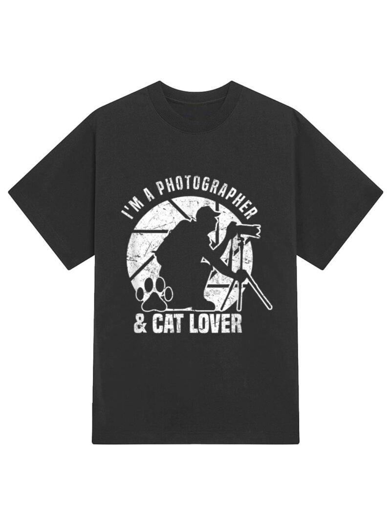 Photography I M A Photographer Cat Lover Photograph T-Shirt - Image 2