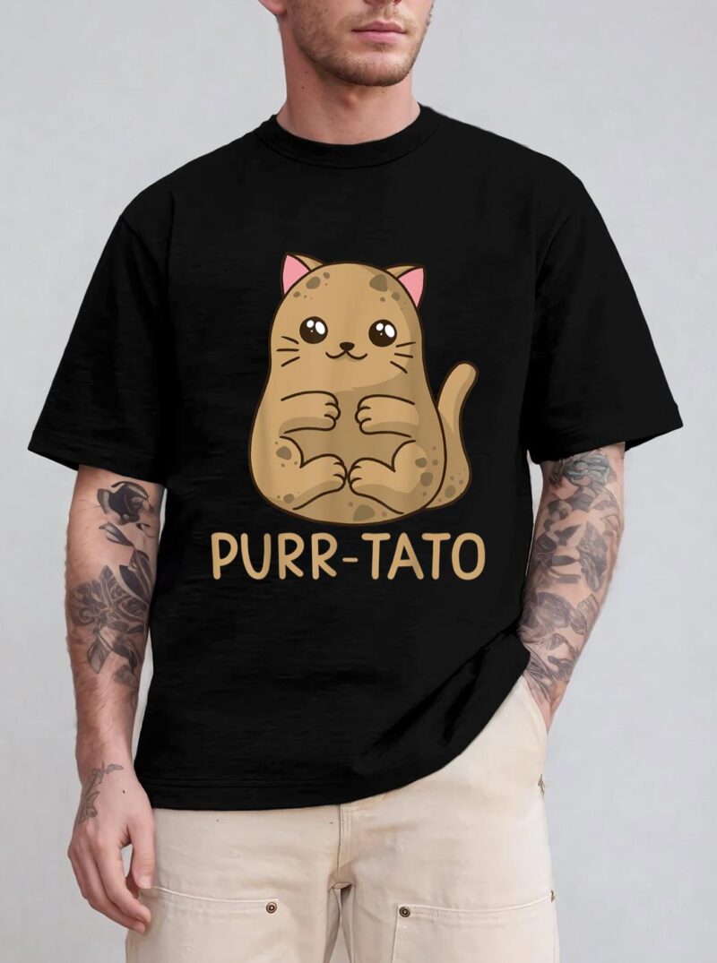 Purrtato Cat Potato Cat Lover Idaho Potatoes T-Shirt