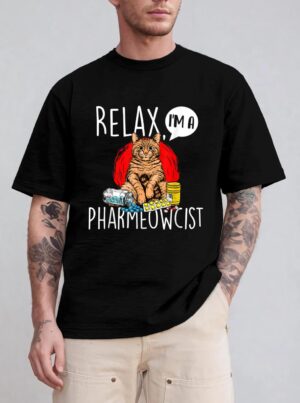 Relax I'm A Pharmeowcist - Pharmacist Cat Lover Pharmacology T-Shirt