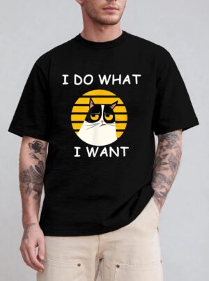 Retro I Do What I Want With My Cat Funny Cat Love T-Shirt