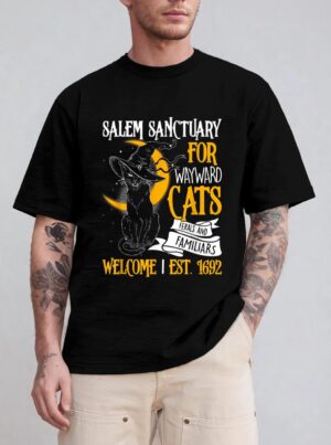 Salem Sanctuary For Wayward Cats Ferals And Familiars T-Shirt