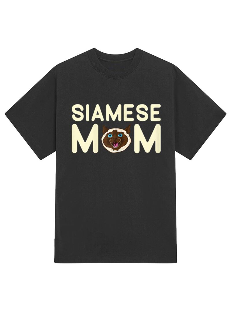 Siamese Cat Mom T-Shirt - Image 2