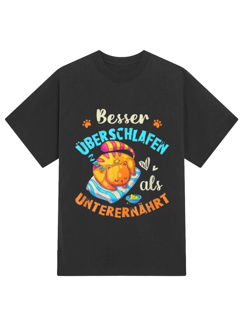 Sleep Cat Funny Pajama In German T-Shirt - Image 2