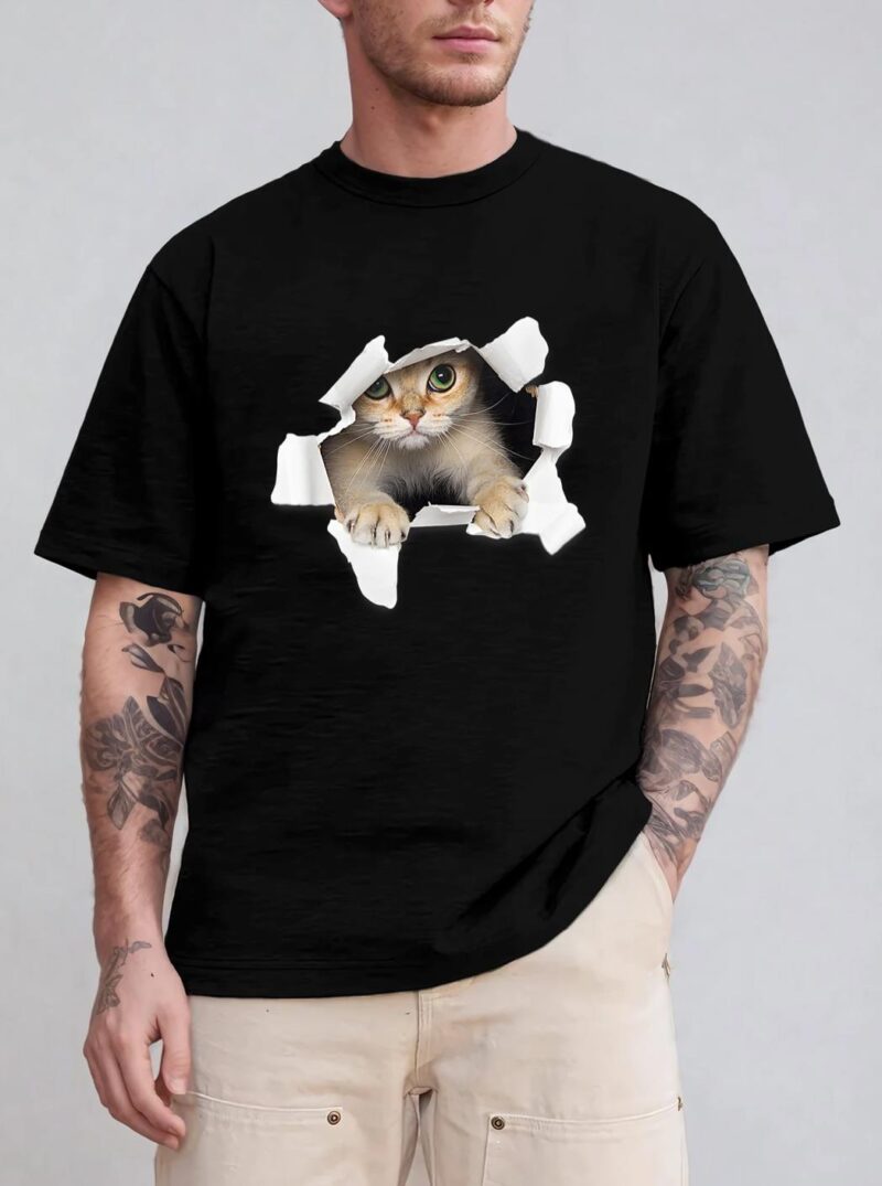 Sweet Kitten Torn Cloth Funny Cat Lover Cat Owner Cat Lady T-Shirt