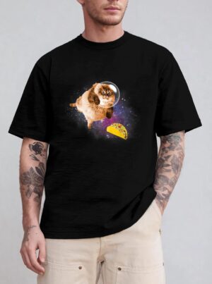 Taco Cat , Funny Taco Cat In Space , Taco Cat T-Shirt