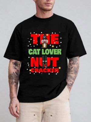 The Cat Lover Nutcracker Funny Christmas Family Group Pajama T-Shirt