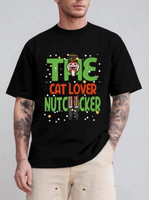 The Cat Lover Nutcracker Funny Christmas Matching Family T-Shirt