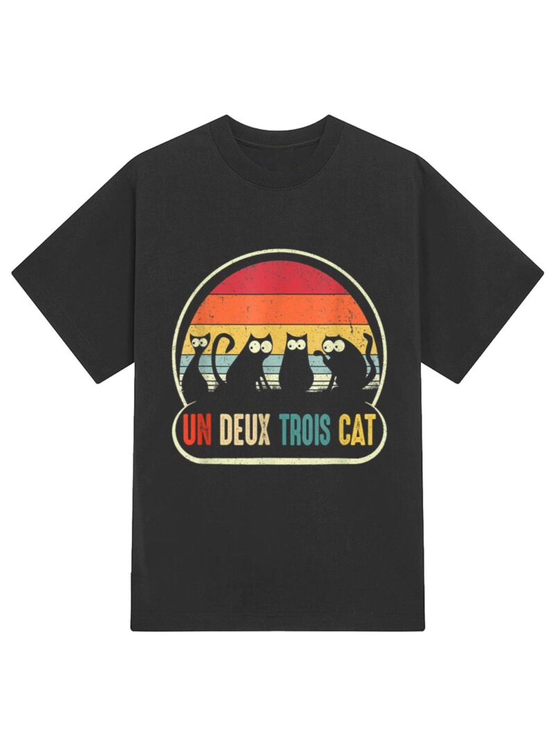 Vintage Cat Tell Your Cat I Said Pspsps Retro Meow Kitty Cat T-Shirt - Image 2