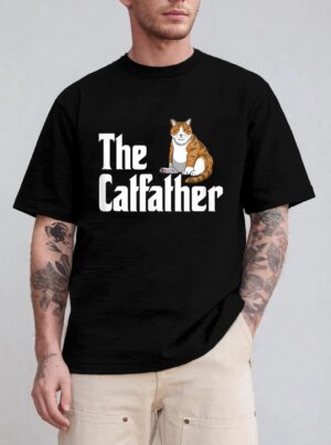 funny catfather shirt Funny Meow Cat for Dad Lover T-Shirt